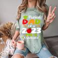 Proud Dad Of 2023 Pre K Graduate Graduation Comfort Color Blast T-Shirt Fern