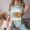 Proud Dad Of A 2026 Senior Basketball Graduation Leopard Comfort Color Blast T-Shirt Fern