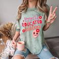 Proud Educated Latina Graduation Masters Degree PhD Comfort Color Blast T-Shirt Fern
