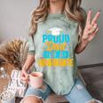 Proud Graduation Dad Father Of Graduates Comfort Color Blast T-Shirt Fern