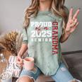 Proud Grandma Of A Class Of 2025 Senior Graduation 25 Comfort Color Blast T-Shirt Fern