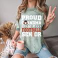 Proud Grandma Of a Football Senior 2026 Graduation Comfort Color Blast T-Shirt Fern