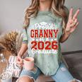 Proud Granny Of A Class Of 2026 Graduate Senior Graduation Comfort Color Blast T-Shirt Fern