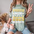 Proud Mom Of A 2025 Graduate Shirt Class Of 2025 Graduation Comfort Color Blast T-Shirt Fern