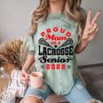 Proud Mom Of a Lacrosse Senior 2022 Graduation Comfort Color Blast T-Shirt Fern