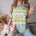 Proud Papa Of A 2026 Graduate Shirt Class Of 2026 Graduation Comfort Color Blast T-Shirt Fern