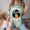 Proud Queen PhD Doctorate Degree Graduation Woman Girl Comfort Color Blast T-Shirt Fern