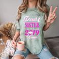 Proud SISTER Of A Class 2019 Senior Tshirt Graduation Comfort Color Blast T-Shirt Fern