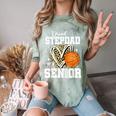 Proud Stepdad Of A 2026 Senior Basketball Graduation Leopard Comfort Color Blast T-Shirt Fern