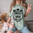 Proud Uncle Of a 2018 Grad Graduation Family Comfort Color Blast T-Shirt Fern