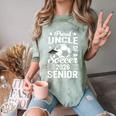 Proud Uncle Of a Soccer Senior 2026 Graduation Comfort Color Blast T-Shirt Fern