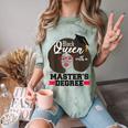 Queen Masters Degree Graduation Social Work MSW MPH Comfort Color Blast T-Shirt Fern