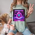 Retro Nostalgia Vaporwave- Error 404 Comfort Color Blast T-Shirt Fern