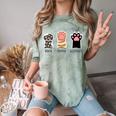 Rock Paper Scissors Hand Game Cute Paw Cat Introvert Comfort Color Blast T-Shirt Fern Rock Paper Scissors Hand Game Cute Paw Cat Introvert Comfort Color Blast T-Shirt Fern