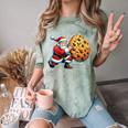 Santa Holding Cookie Xmas Baker Introvert Christmas Comfort Color Blast T-Shirt Fern Santa Holding Cookie Xmas Baker Introvert Christmas Comfort Color Blast T-Shirt Fern