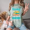 Sarcastic Books Anti Social Introvert Book Conversation Comfort Color Blast T-Shirt Fern