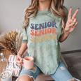 SENIOR 2023 Retro Class Of 2023 Seniors Graduation 23 Hippie Comfort Color Blast T-Shirt Fern
