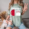 Senior 2025 Bowling Player Class Of 2025 Graduation Seniors Comfort Color Blast T-Shirt Fern