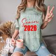Senior 2026 Retro Class Of 2026 Graduation For Students Comfort Color Blast T-Shirt Fern