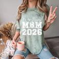 Senior 2026 Wrestling Mom Proud Senior 2026 Mom Graduation Comfort Color Blast T-Shirt Fern