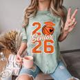 Senior Basketball Class Of 2026 Crew Basketball Graduation Comfort Color Blast T-Shirt Fern