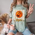 Senior Basketball Mom 2026 Basketball Graduation Comfort Color Blast T-Shirt Fern