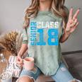 Senior Class 18 Shirt Graduation Apparel T-Shirt Comfort Color Blast T-Shirt Fern