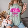 Senior Class Of 2026 Coquette Pink Bow Graduation 2026 Comfort Color Blast T-Shirt Fern