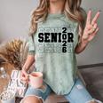 Senior Class Of 2026 Varsity Text Graduation Comfort Color Blast T-Shirt Fern