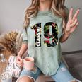 Senior Floral Class Of 2019 Shirt Graduation Idea Comfort Color Blast T-Shirt Fern
