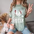 Senior Sister Class Of 2026 Baseball Graduation Heart Comfort Color Blast T-Shirt Fern