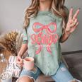 Senior Twenty Twenty-Six Coquette Graduation Class Of 2026 Comfort Color Blast T-Shirt Fern