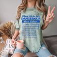 Silent Girls Are Dangerous T For Quiet Introvert Girl Comfort Color Blast T-Shirt Fern