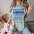 Silent Girls Are Dangerous T For Quiet Introvert Girl Comfort Color Blast T-Shirt Fern