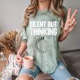 Silent But Thinking Introvert Comfort Color Blast T-Shirt Fern Silent But Thinking Introvert Comfort Color Blast T-Shirt Fern