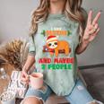 Sloth For Sloth Lover Men Women Kids Introverts Comfort Color Blast T-Shirt Fern Sloth For Sloth Lover Men Women Kids Introverts Comfort Color Blast T-Shirt Fern