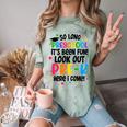 So Long Preschool Pre-K Here I Come Graduation Comfort Color Blast T-Shirt Fern