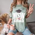 Social Work MSW Graduation Masters Degree Worker 2020 Comfort Color Blast T-Shirt Fern