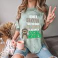 Social Work Student Masters Degree Graduation Comfort Color Blast T-Shirt Fern