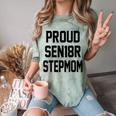 Stepmom Stepmother SEN18R Grad Senior Graduation Party Shirt Comfort Color Blast T-Shirt Fern