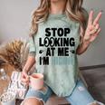Stop Looking At Me I’m Hiding Sarcastic Introvert Joke Comfort Color Blast T-Shirt Fern Stop Looking At Me I’m Hiding Sarcastic Introvert Joke Comfort Color Blast T-Shirt Fern