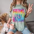 Straight Outta 8th Grade Great Graduation Eighth Grade Comfort Color Blast T-Shirt Fern