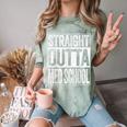 Straight Outta Med School Shirt Medical Graduation Comfort Color Blast T-Shirt Fern
