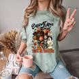 Support Your Local Trick Or Treaters Retro Spooky Nostalgia Comfort Color Blast T-Shirt Fern