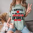 I Survived My Girlfriend's Juris Doctor Degree Graduation Comfort Color Blast T-Shirt Fern
