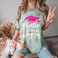 Two Degrees Hotter Graduation 2025 Diploma College Masters Comfort Color Blast T-Shirt Fern