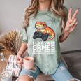 I Like Video Games Bearded Dragon Gamer Introvert Mood Comfort Color Blast T-Shirt Fern I Like Video Games Bearded Dragon Gamer Introvert Mood Comfort Color Blast T-Shirt Fern