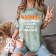 Warning Protein Intake Exceeds Social Awareness Introvert Comfort Color Blast T-Shirt Fern Warning Protein Intake Exceeds Social Awareness Introvert Comfort Color Blast T-Shirt Fern
