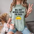 Will Give Medical Advice For Tacos Shirt Graduation MD Comfort Color Blast T-Shirt Fern