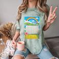 Women's Frutiger Aero Aesthetic Rainbow Glitch Art Comfort Color Blast T-Shirt Fern Women's Frutiger Aero Aesthetic Rainbow Glitch Art Comfort Color Blast T-Shirt Fern